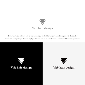 KT (KANJI01)さんの美容室〈Vab hair design〉のロゴへの提案