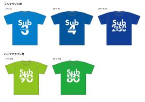 福耳屋　林僚子 (fukumimi-ya)さんの４月開催のマラソン大会の記録達成記念Tシャツデザイン作成への提案
