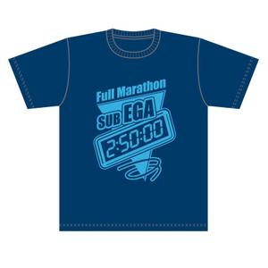 HQ BRAIN (hqbrain)さんの４月開催のマラソン大会の記録達成記念Tシャツデザイン作成への提案