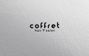 hidarite_design (Kaito_114)さんの千円カット～coffret～　の店舗ロゴ への提案