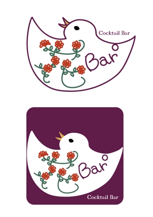 うさこ (usako)さんのカクテルバーのロゴ制作への提案