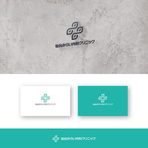 SSH Design (s-s-h)さんの新規開業クリニック「仙台みらい内科クリニック」のロゴへの提案