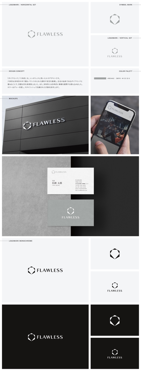 Gold Design (juncopic)さんの新設法人　FLAWLESS株式会社のロゴ　※「FLAWLESS」の部分のみへの提案