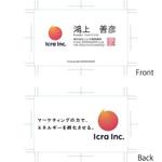 新村憲 (Nest01)さんのマーケティングカンパニー「Icra」の名刺制作依頼への提案