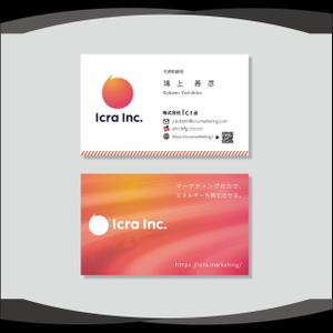 dister12 (dister12)さんのマーケティングカンパニー「Icra」の名刺制作依頼への提案