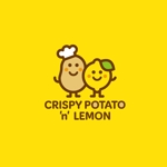 Q (qtoon)さんの新規オープン「CRISPY POTATO 'n' LEMON」のロゴマークへの提案