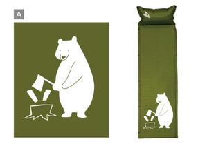 atelie3636 (atelie3636)さんのアウトドア商品にプリントする『木に座っているクマ』のイラストへの提案
