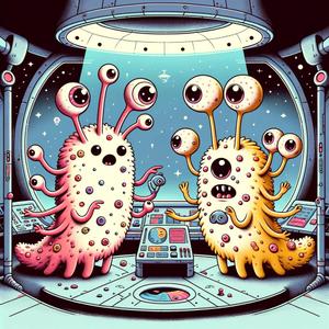 hiyo (hiyo33)さんの動画内で使用する「宇宙船で会議する宇宙人のイラスト」への提案