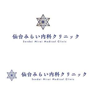 lilium (mikadukimikazuki)さんの新規開業クリニック「仙台みらい内科クリニック」のロゴへの提案