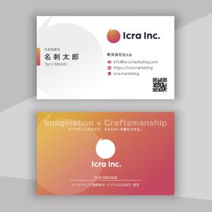 hold_out (hold_out)さんのマーケティングカンパニー「Icra」の名刺制作依頼への提案