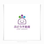 plus color (plus_color)さんの不動産会社「ぶどう不動産」のロゴマークと社名の書体を作成して欲しいです。への提案