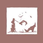 貴乃弦 (takanogen)さんのアウトドア商品にプリントする『薪を割っているクマ』のイラストへの提案