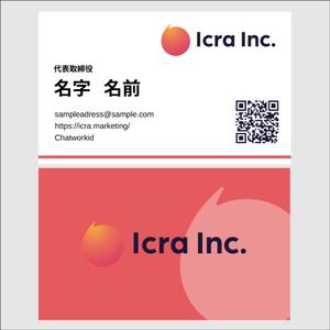 koromo (koromo_226)さんのマーケティングカンパニー「Icra」の名刺制作依頼への提案