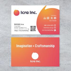 morris (morris_design)さんのマーケティングカンパニー「Icra」の名刺制作依頼への提案