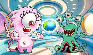 freehand (freehand)さんの動画内で使用する「宇宙船で会議する宇宙人のイラスト」への提案