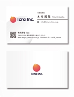 exp_design (exportion)さんのマーケティングカンパニー「Icra」の名刺制作依頼への提案