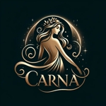 生成AI活用│じん (jin-bog)さんの女性のためのインナービューティーケアブランド「CARNA（カルナ）」のロゴへの提案