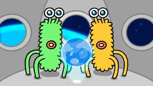 S.S. ()さんの動画内で使用する「宇宙船で会議する宇宙人のイラスト」への提案