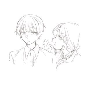 シトラス (kenkoukotsu)さんの【白黒、大ラフでOK】高校生カップルの日常　４コマ作成への提案