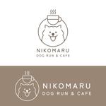 kiki (kk_tori_tori)さんのドックラン&カフェ「NIKOMARU」のロゴへの提案