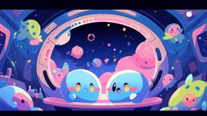 takeshi (takeshi205)さんの動画内で使用する「宇宙船で会議する宇宙人のイラスト」への提案