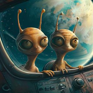 takeshi (takeshi205)さんの動画内で使用する「宇宙船で会議する宇宙人のイラスト」への提案