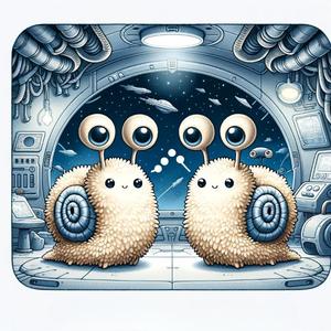 ueiyaha (ueiyaha)さんの動画内で使用する「宇宙船で会議する宇宙人のイラスト」への提案