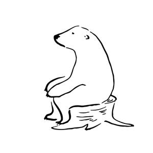 hiro (_hiro1020)さんのアウトドア商品にプリントする『木に座っているクマ』のイラストへの提案