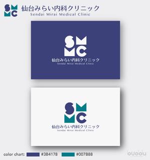 buddy knows design (kndworking_2016)さんの新規開業クリニック「仙台みらい内科クリニック」のロゴへの提案