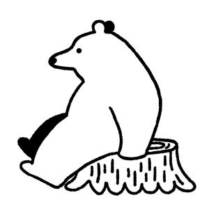 副島あすか (tat_asb1046)さんのアウトドア商品にプリントする『木に座っているクマ』のイラストへの提案
