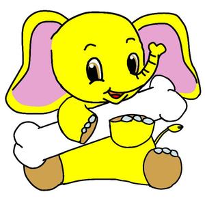 Keiko0515 (keiko-0515)さんの黄色のゾウでのイメージキャラクターへの提案
