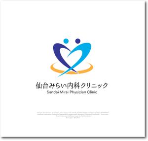 Q-Design (cats-eye)さんの新規開業クリニック「仙台みらい内科クリニック」のロゴへの提案