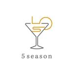 kiki (kk_tori_tori)さんの飲食店（Bar)「5season」のロゴへの提案
