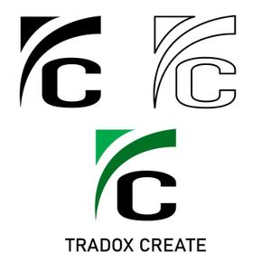 市原 稔也 (haniwa-hana)さんの社名ロゴ「TRADOX CREATE」への提案