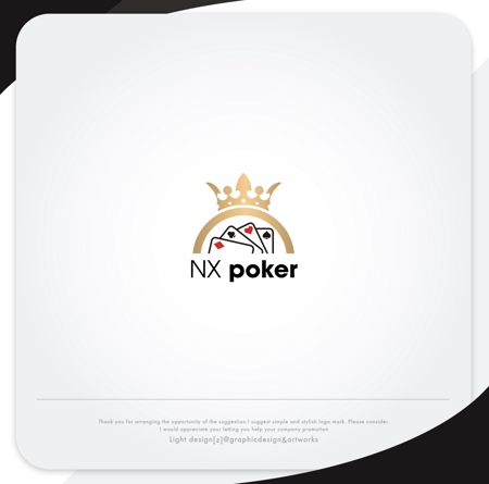 XL@グラフィック (ldz530607)さんのリゾート会社が運営するポーカーBARのロゴへの提案