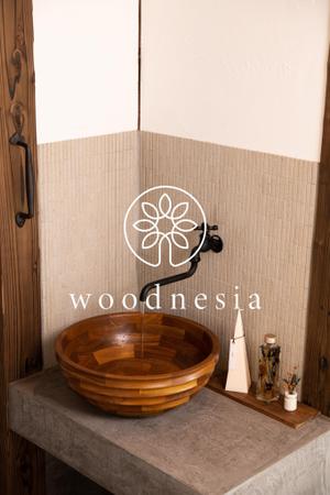 清水　貴史 (smirk777)さんの木製手洗器ブランド「woodnesia（ウッドネシア）」のロゴ作成依頼への提案