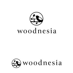 marutsuki (marutsuki)さんの木製手洗器ブランド「woodnesia（ウッドネシア）」のロゴ作成依頼への提案