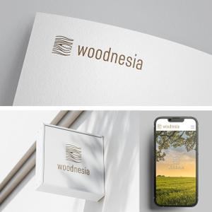 holy245 (holy245)さんの木製手洗器ブランド「woodnesia（ウッドネシア）」のロゴ作成依頼への提案