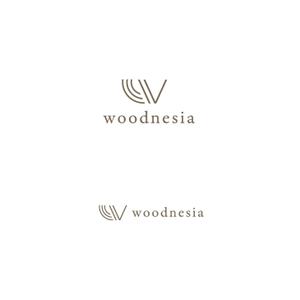 スタジオきなこ (kinaco_yama)さんの木製手洗器ブランド「woodnesia（ウッドネシア）」のロゴ作成依頼への提案