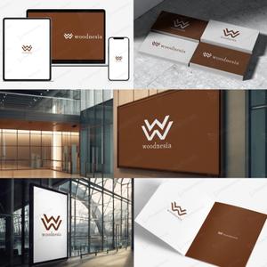 WORDRESSIN' (conando1200)さんの木製手洗器ブランド「woodnesia（ウッドネシア）」のロゴ作成依頼への提案