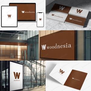 WORDRESSIN' (conando1200)さんの木製手洗器ブランド「woodnesia（ウッドネシア）」のロゴ作成依頼への提案