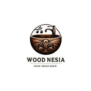 モッツァレラ千鶴子 (morimori-molybdan)さんの木製手洗器ブランド「woodnesia（ウッドネシア）」のロゴ作成依頼への提案
