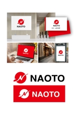 King_J (king_j)さんの壁紙を張替える会社「NAOTO」のロゴへの提案