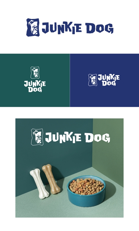 iroharu (iroroharu)さんのペット用品メーカー、Junkie Dogのロゴ制作への提案