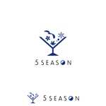 chamomile works (blessing29)さんの飲食店（Bar)「5season」のロゴへの提案
