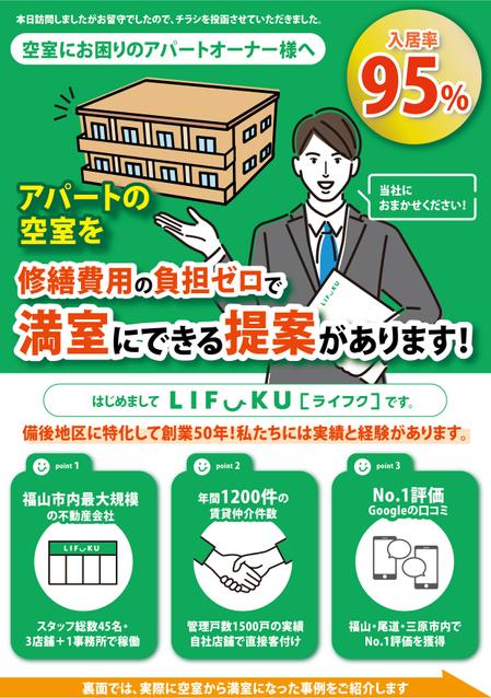スミネコ (qqse9kp9k)さんの不動産管理会社　営業訪問不在時の投函への提案