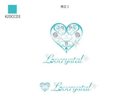 ambrose design (ehirose3110)さんのネイル&マツエクサロンの『Loverystal』のロゴへの提案