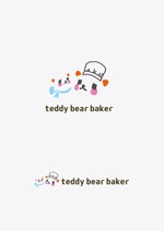 kikujiro (kiku211)さんのベーカリーショップ「teddy bear baker」のロゴへの提案