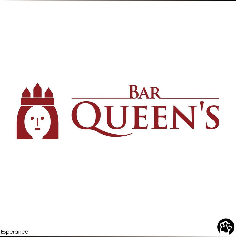 Bar「Queen's」のロゴ