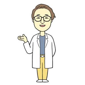 nakadakant (nakadakan-t)さんの小児用ローションを監修したドクターのキャラクターデザインへの提案
